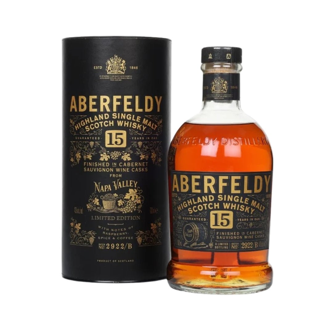 Aberfeldy - 15 Year Old Napa Valley Red Wine Cask Finish Single Malt Scotch Whisky - Simcha Spirits