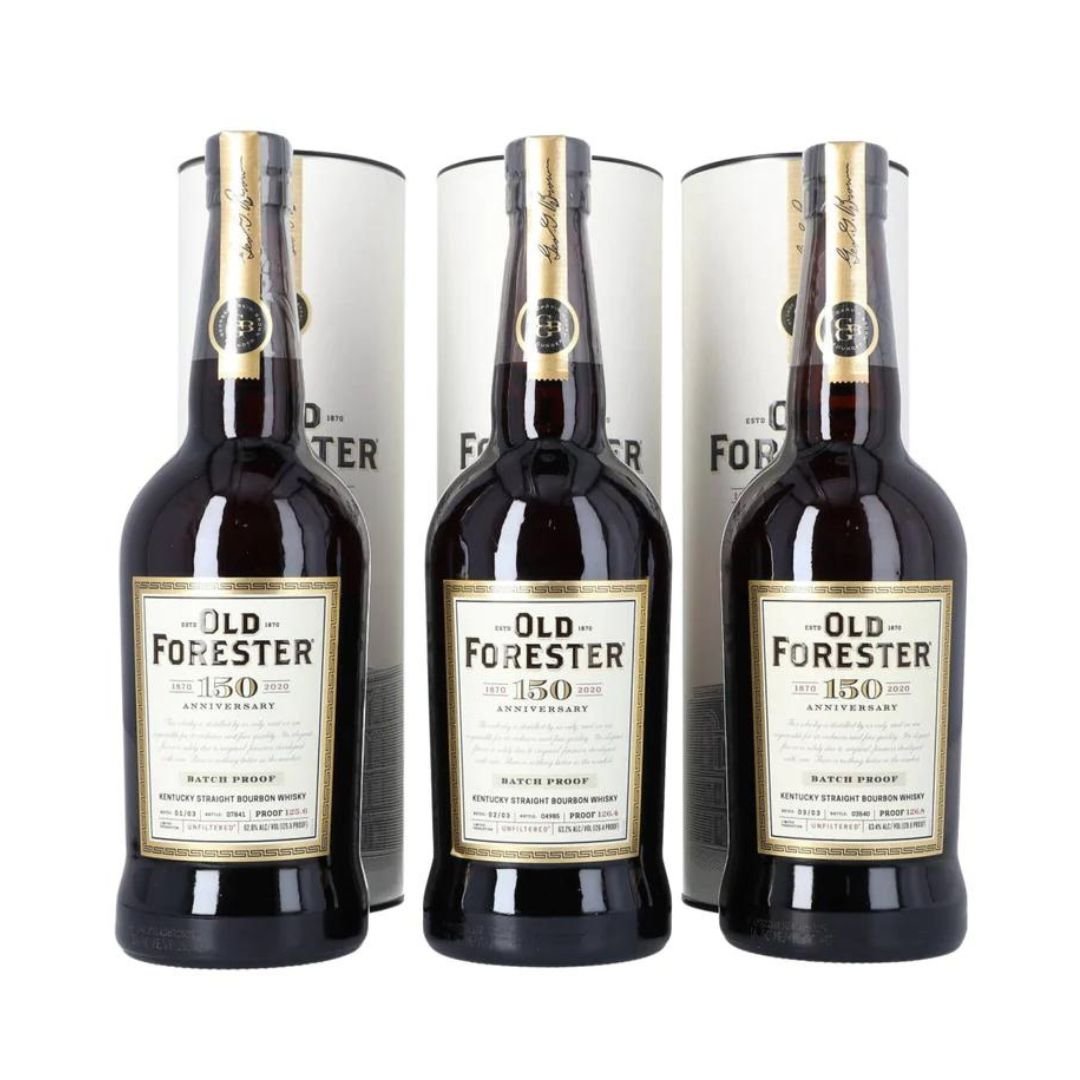 Old Forester - 150th Anniversary Batches 1 - 3 Set Kentucky Straight Bourbon Whiskey - Simcha Spirits